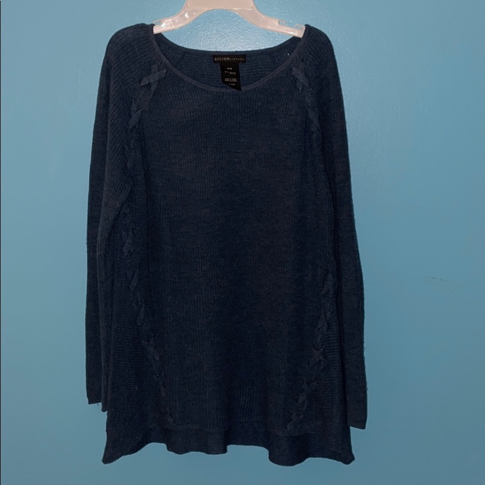 Navy blue acrylic sweater